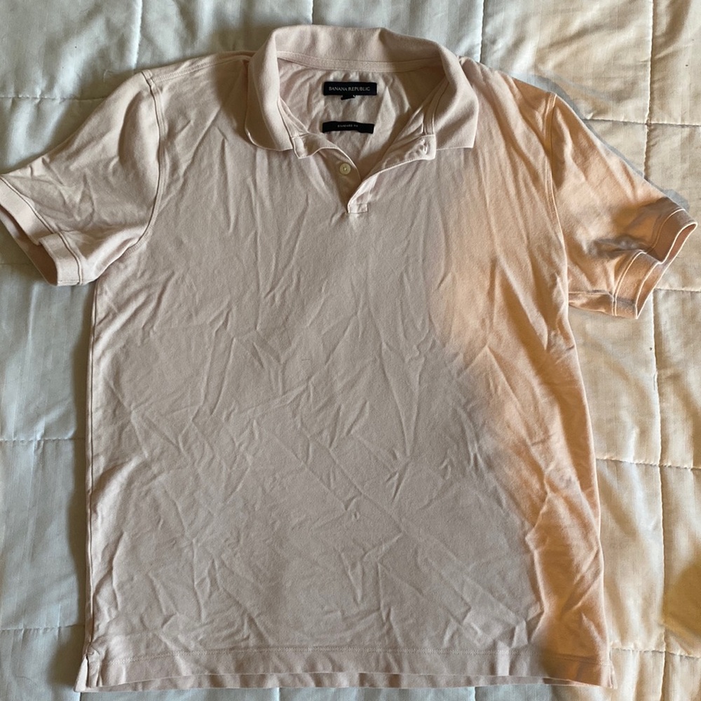 Light Pink Banana Republic Collared Shirt